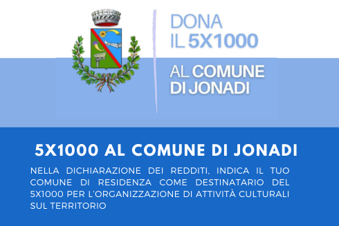 5X1000 AL COMUNE DI JONADI